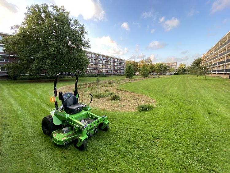 Sinusmaaien en ecologisch groenbeheer zijn niet voorbehouden aan natuurgebieden. Ook in stadsplantsoenen, zoals hier, valt nog veel te winnen, zegt Vermaas. Sinusmaaien en ecologisch groenbeheer zijn niet voorbehouden aan natuurgebieden. Ook in stadsplantsoenen, zoals hier, valt nog veel te winnen, zegt Vermaas.