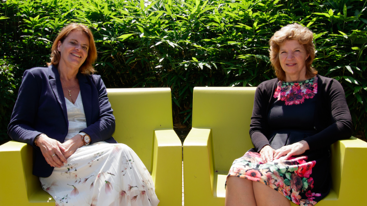 Jacky Michels en Kitty Schieck Jacky Michels en Kitty Schieck