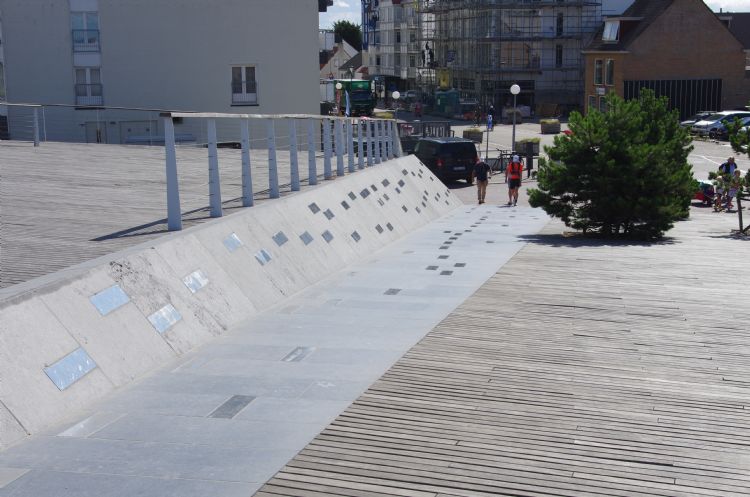 De Walk of Fame als onderdeel van de buitenruimte in Cadzand-Bad