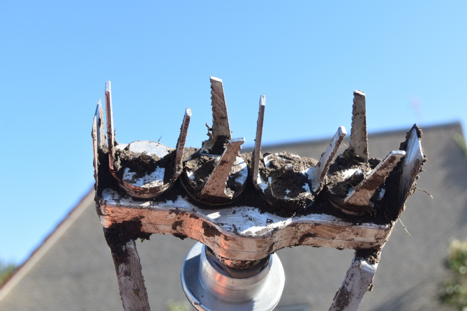 De Stihl heeft verticaal geplaatste messen