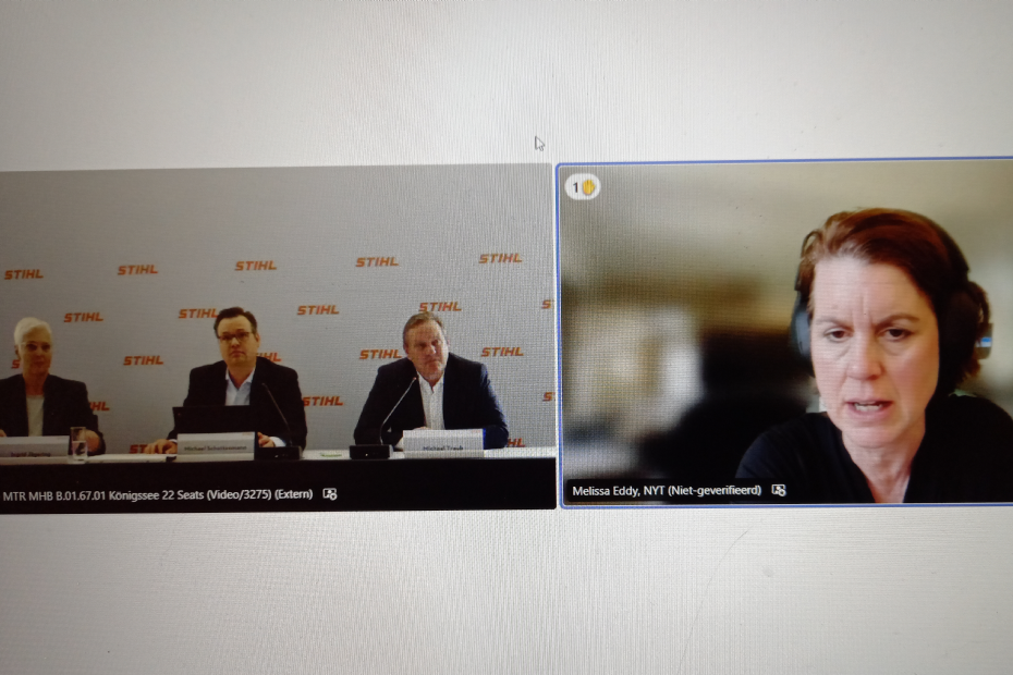 NYT vraagt naar Trumps 'tariffs' tijdens de STIHL-persconferentie 2025 NYT vraagt naar Trumps 'tariffs' tijdens de STIHL-persconferentie 2025