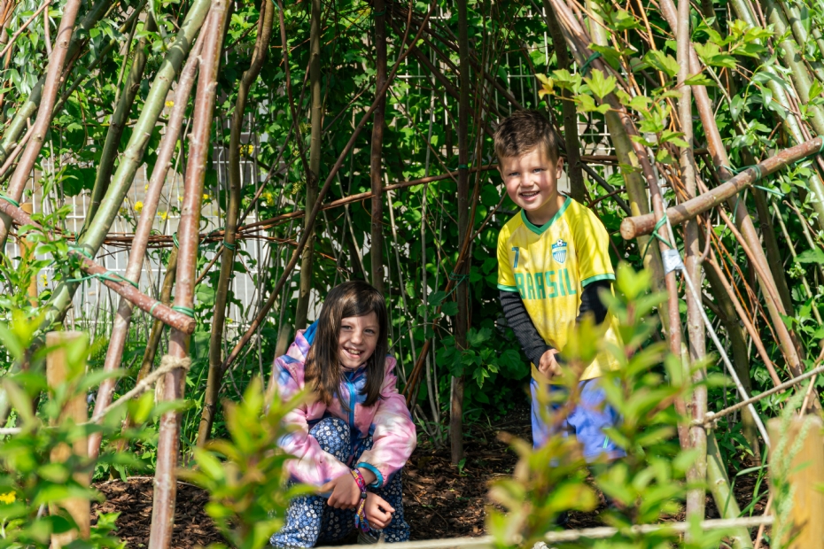 Bomen en struiken bieden natuurlijke schaduw en verlagen de temperatuur door verdamping. Bomen en struiken bieden natuurlijke schaduw en verlagen de temperatuur door verdamping.