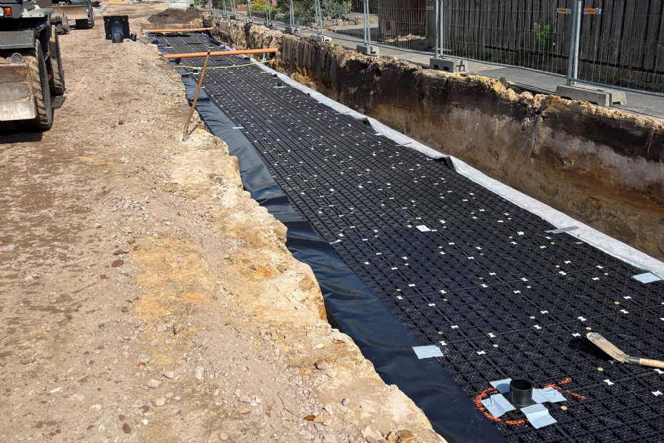 Aanleg Permavoid Capillair Irrigatie Systeem (PCIS) Aanleg Permavoid Capillair Irrigatie Systeem (PCIS)