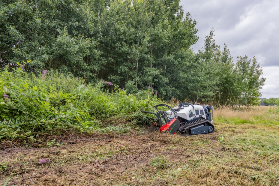 De robuuste bosfrees in actie