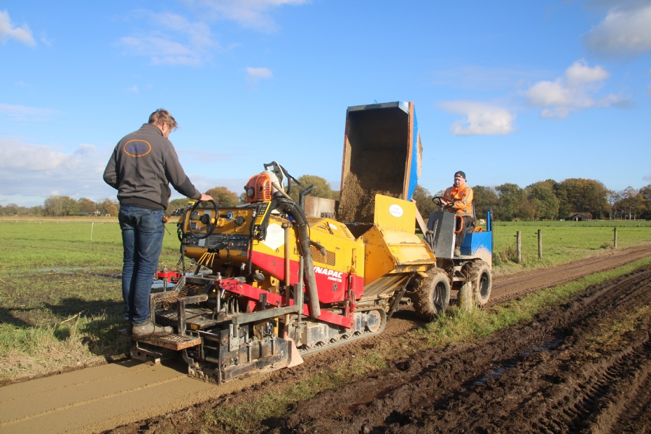 Renovatie van een fietspad met GranoTOP Eco uitgevoerd door Licht bv uit Bergen, partner van JP Infra Advies