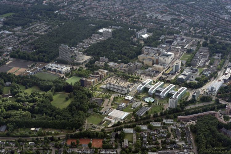 Het Radboud UMC en de Radboud Universiteit beheren elk 60 gebouwen op totaal 114 hectare terrein in Nijmegen. Foto: Radboud Universiteit Het Radboud UMC en de Radboud Universiteit beheren elk 60 gebouwen op totaal 114 hectare terrein in Nijmegen. Foto: Radboud Universiteit