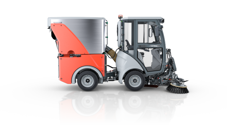 Opbouwmogelijkheden bestaan onder meer uit een 600 liter hooglossende vuilcontainer.