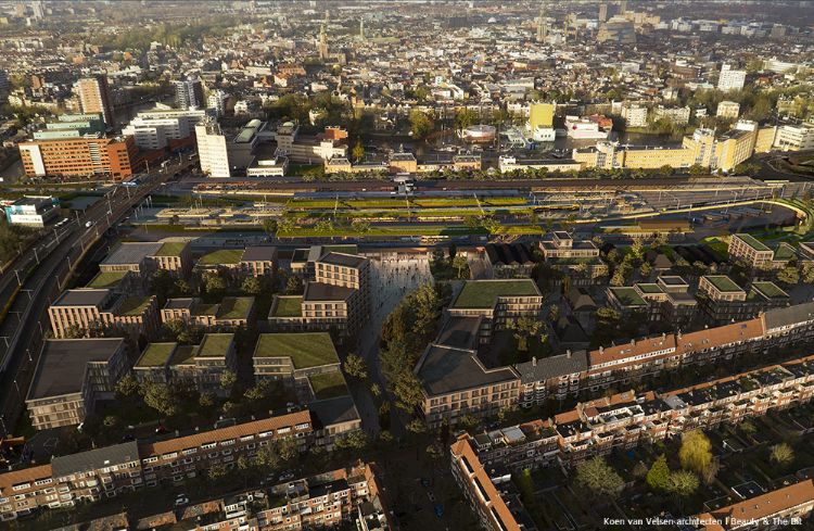 Ontwerp hoofdsstation Groningen. Beeld: Koen van Velsen architecten Ontwerp hoofdsstation Groningen. Beeld: Koen van Velsen architecten
