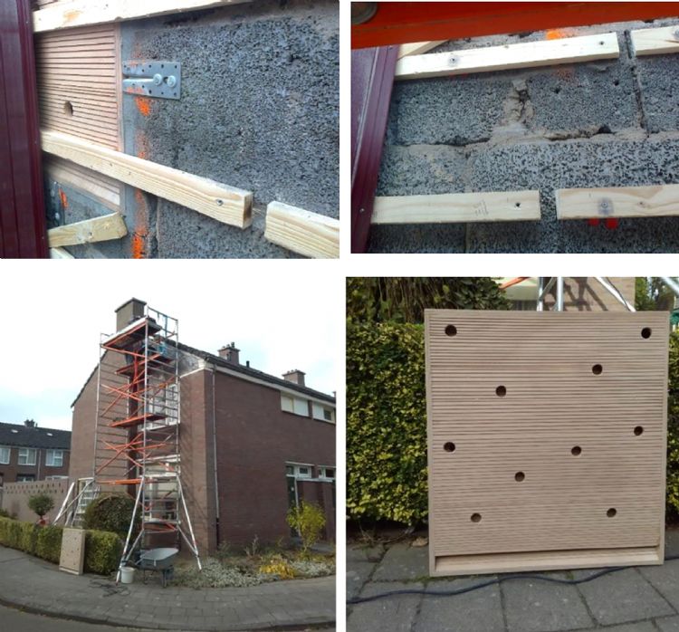 Vleermuisverblijf en -kast achter houten betimmering, Pancerstraat Maastricht, Servatius. Foto: Arcadis Vleermuisverblijf en -kast achter houten betimmering, Pancerstraat Maastricht, Servatius. Foto: Arcadis