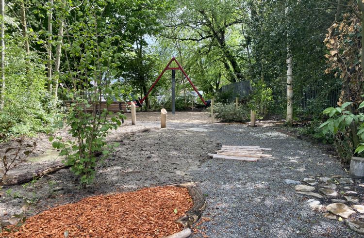 Blotevoetenpad en wielerpad Blotevoetenpad en wielerpad