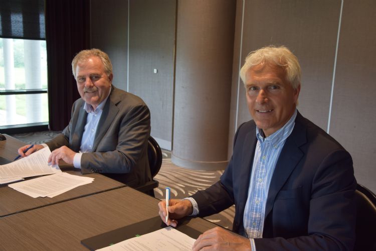 Roon Hylkema (l) en Ard van Bergen (r)