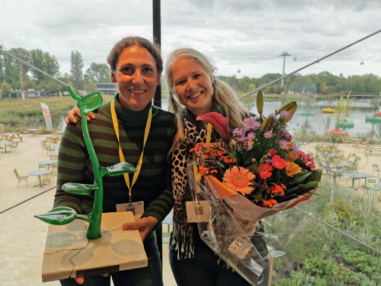 Winnaar De Groenbuurt Leiden (categorie Maatschappelijke Initiatieven). Foto: Stichting Steenbreek