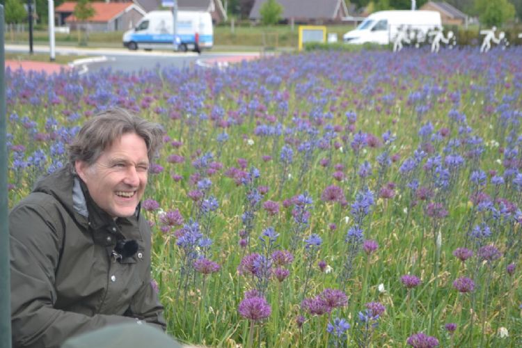 Gert-Jan Koopman bij een Bonte Berm. Archieffoto Stad+Groen