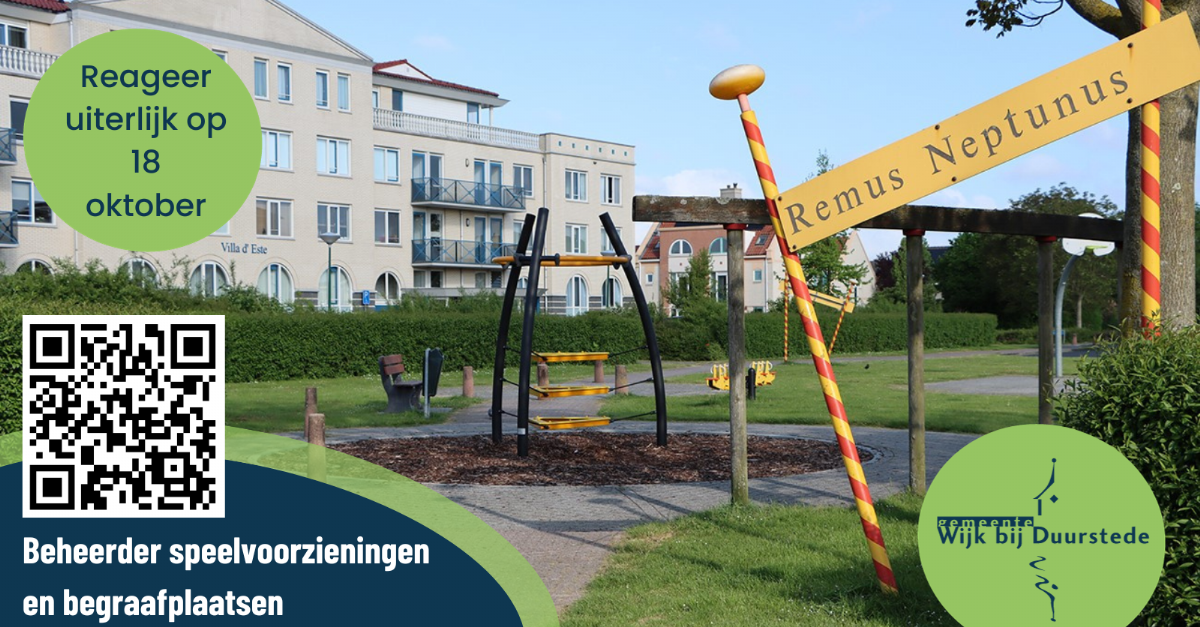 Gemeente Wijk bij Duurstede zoekt Beheerder speelvoorzieningen en