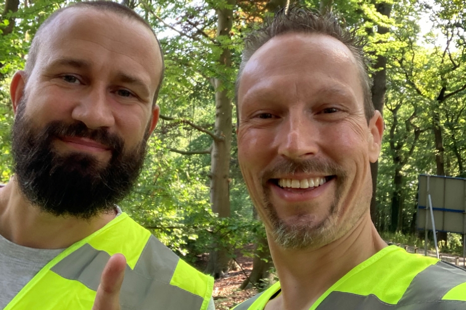 Roy de Kort (l) en Bram Zwikker, gemeente Breda