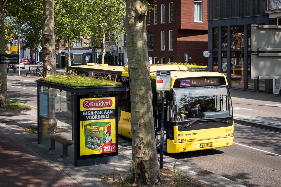 Groene bushokjes in Utrecht (beeld via: Mobilane, ter illustratie)