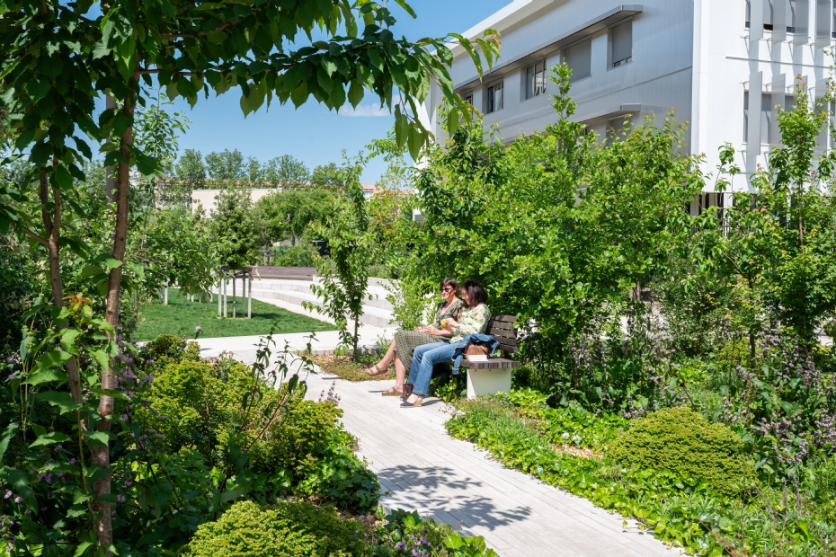 Frankrijk won vorig jaar de internationale competitie met het project Les jardins de Pré Gaudry in Lyon (Beeld: Laurence Danniere)