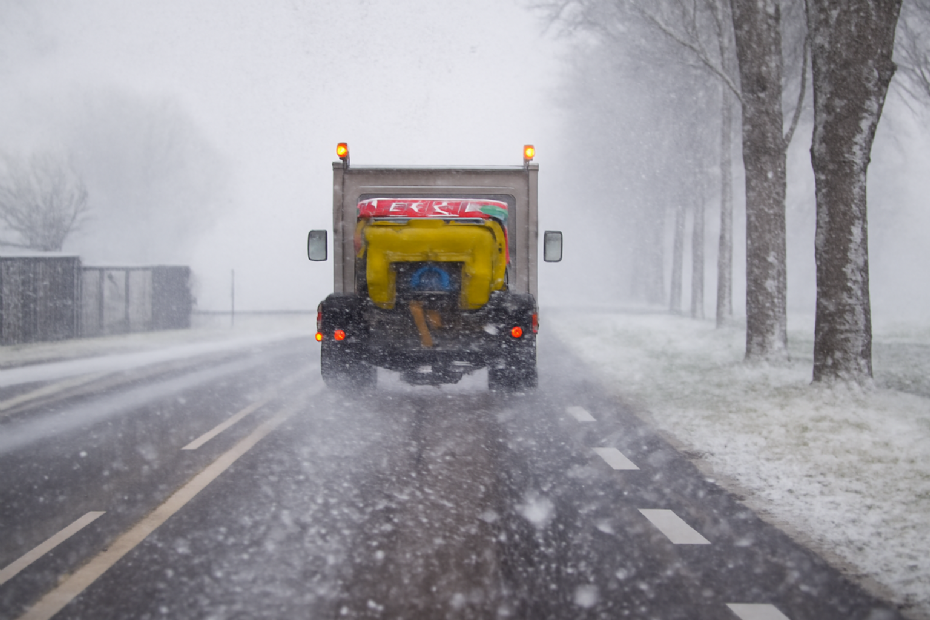 Archieffoto Gladheidsbestrijding (beeld in AI) 