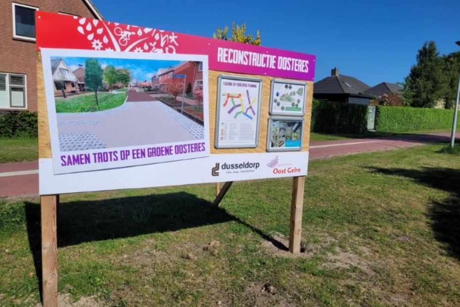 Infobord over het project