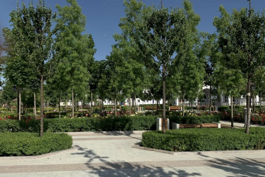 Buitenruimte van de moskee