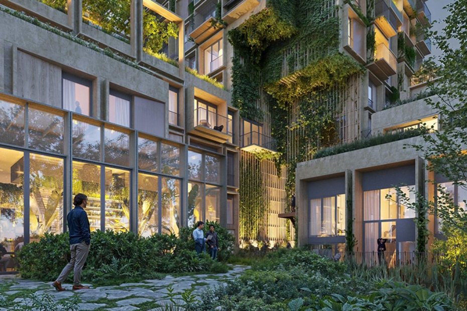 Een impressie van Woongebouw Zooperatie, dat de komende jaren in Amsterdam zal verrijzen (Beeld via: AM)