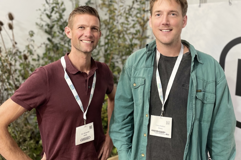 Tom Broersen (links) en Chris Bakker van Boesj: 'Je moet met je handen in de klei om dingen voor elkaar te krijgen'