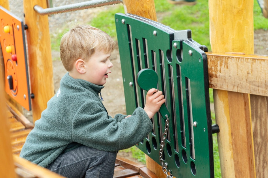 Ook dit kindje uit de buurt dacht mee over de inrichting