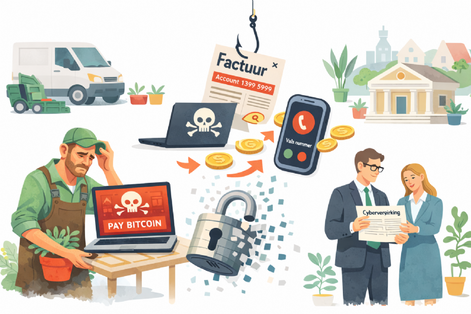 Digitale veiligheid wordt een onderwerp voor aanbestedingen en contractbeheer (afbeelding gemaakt met AI).