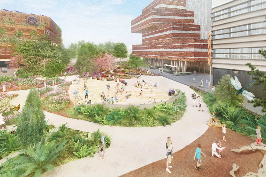 Impressie van de Oertuin van Naturalis