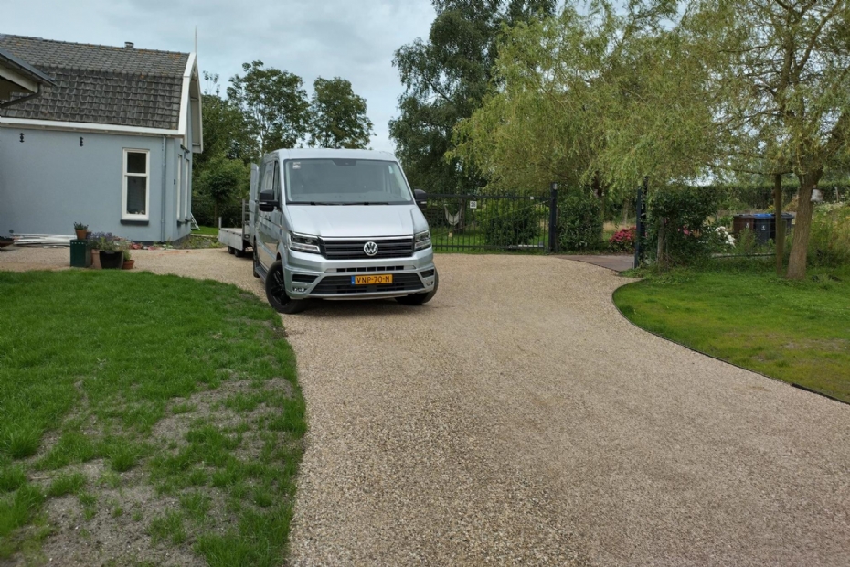 De oprit heeft voldoende draagkracht