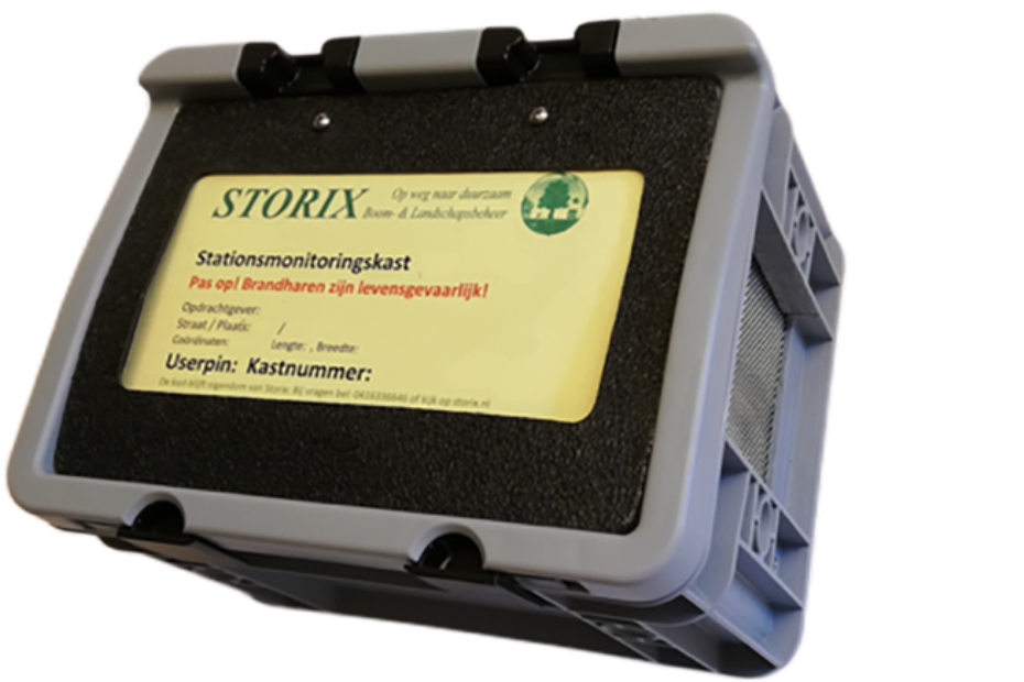 Monitoringsbox waarin de EPR-nesten gemonitord worden