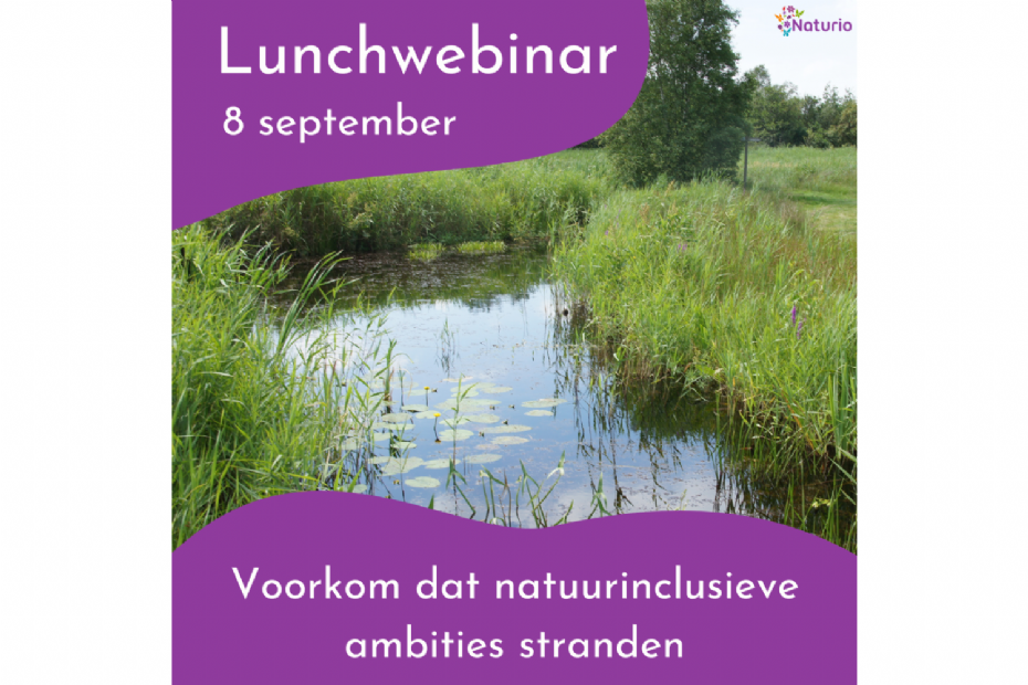 Lunchwebinar 'Voorkom dat natuurinclusieve ambities stranden' - Naturio