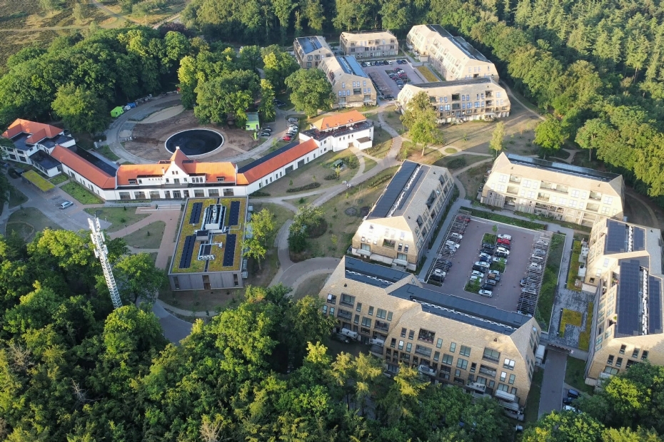 Dronefoto De Trappenberg. Foto: Koopmans Bouwgroep