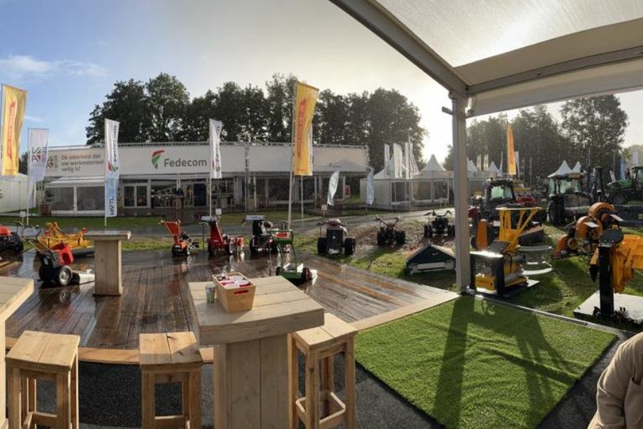Het uitzicht vanuit de stand van Wim van Breda tijdens GTH