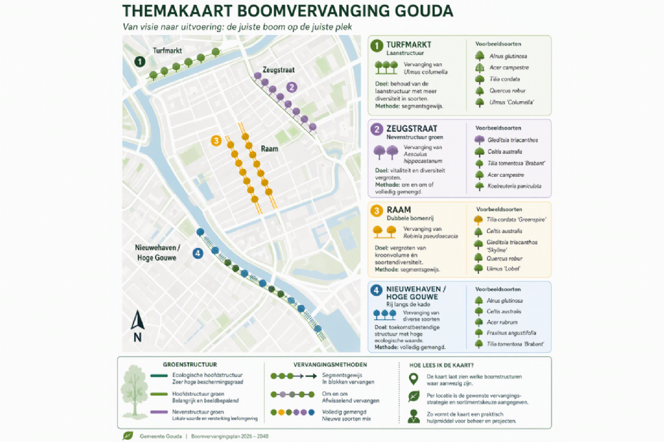 Een kaart voor de Goudse plannen