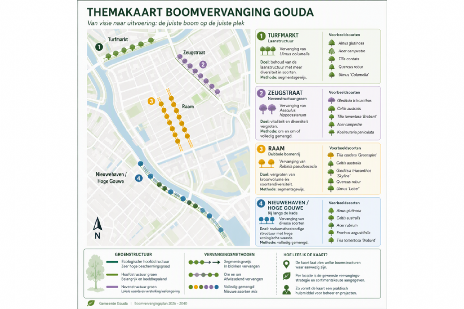 Infographic: boomvervanging in Gouda Infographic: boomvervanging in Gouda