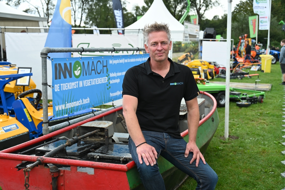 Clement Verschoor op de GTH 2024 tijdens de intro van zijn toen nieuwe bedrijf Innomach