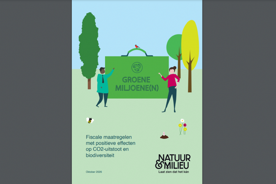 Cover van het rapport 'Groene Miljoene(n)' van Natuur & Milieu
